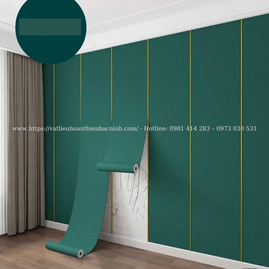 Cuộn Xốp Dán Tường xanh